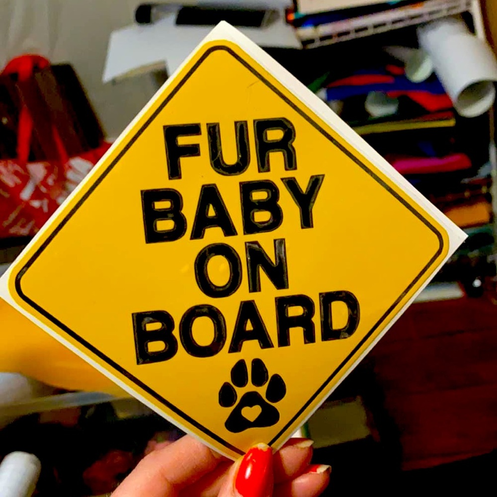Fur Baby On Board Car Decal